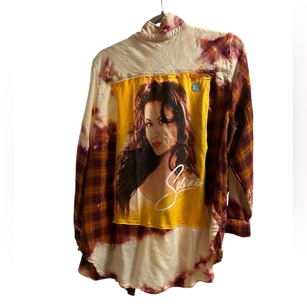 SELENA custom original ONE OF A KIND upcycled flannel creation by Rachelle